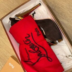 Christian Louboutin heels 36.5 Suede With Box